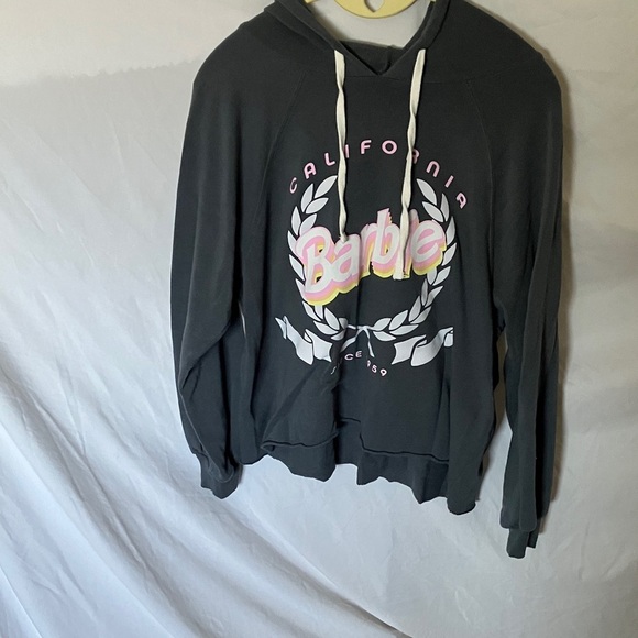 Barbie Tops - Grayson/Threads: Charcoal Cropped Sweatshirt- S